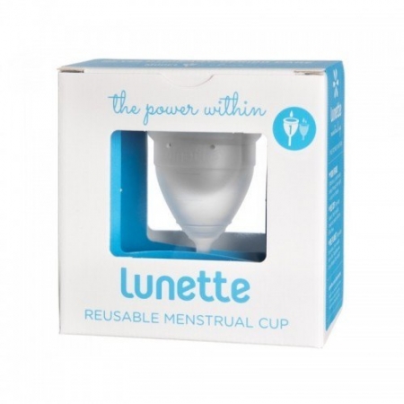 Lunette Kubeczek menstruacyjny model 1 przezroczysty + woreczek